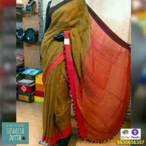 Pure Linen Saree